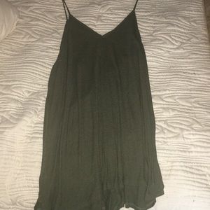 Free People Army Green Romper